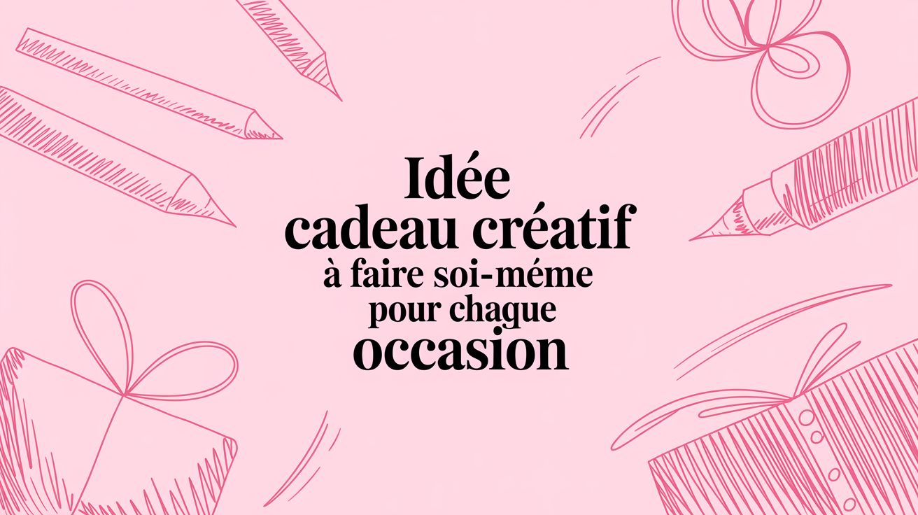 Idée cadeau créatif à faire soi-même pour chaque occasion