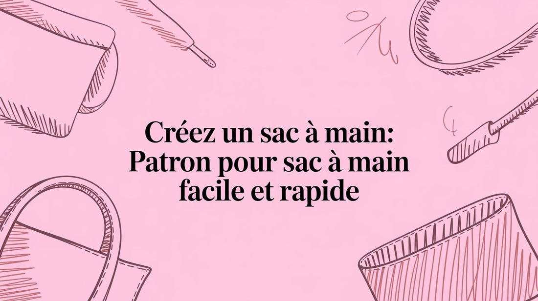 Créez un sac à main : patron pour sac à main facile et rapide - Sunday Pouch